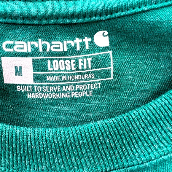 ⭐️CARHARTT💯, FOREST. GREEN, MEDIUM, LOOSE FIT, SHORT SLEEVES, T-SHIRT - Picture 7 of 14